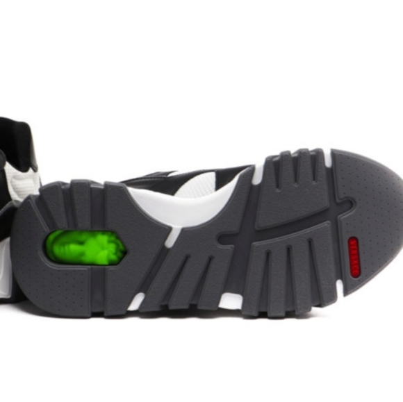 NWT$995 Versace Squalo White Black Chunky Sneakers Sz 44 IT-  11 US - Picture 5 of 16